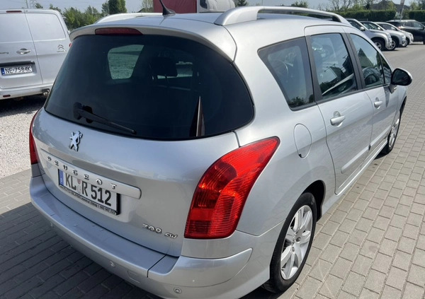 Peugeot 308 cena 16900 przebieg: 162500, rok produkcji 2009 z Olecko małe 742